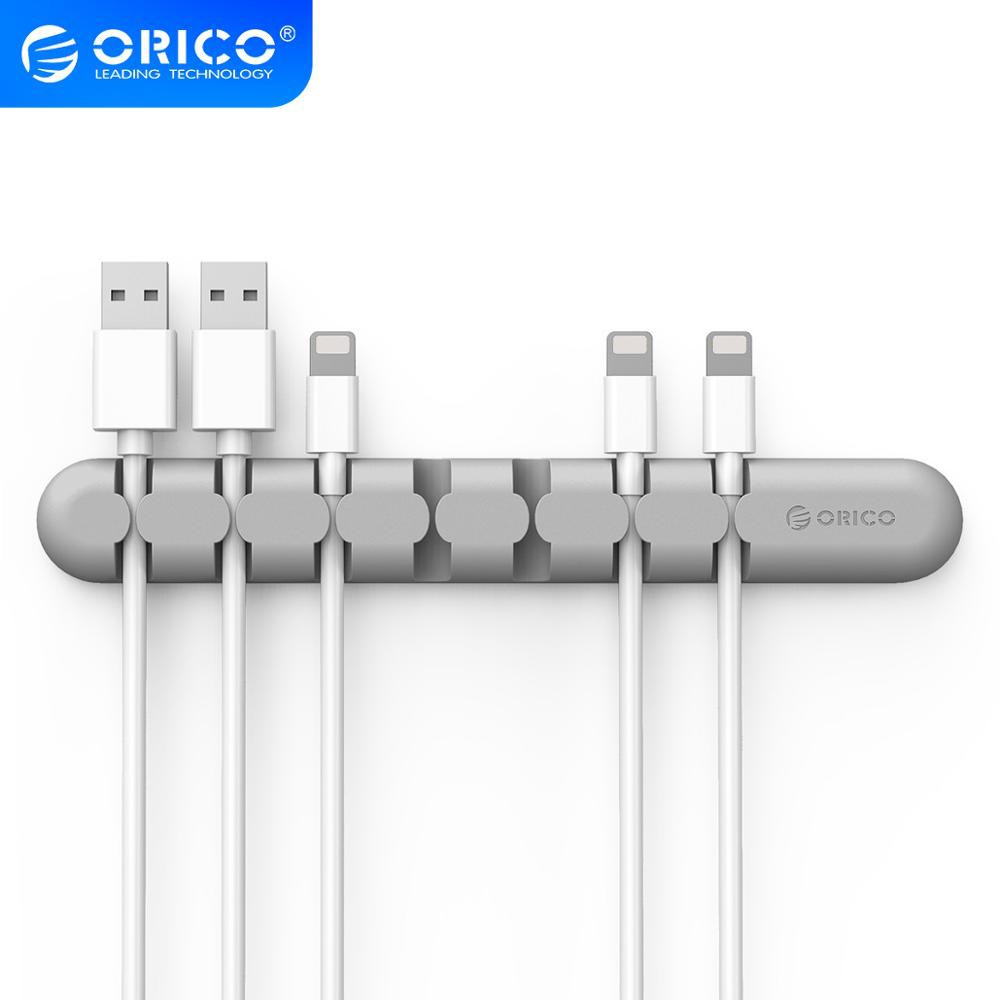 Dụng cụ giữ dây cáp Orico Cbs7 chất liệu silicon tiện lợi cho máy tính/MP4/MP3