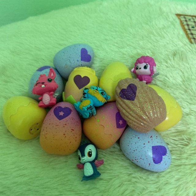 [Siêu rẻ] 10trứng hatchimals mix sò nâu, hoa hồng