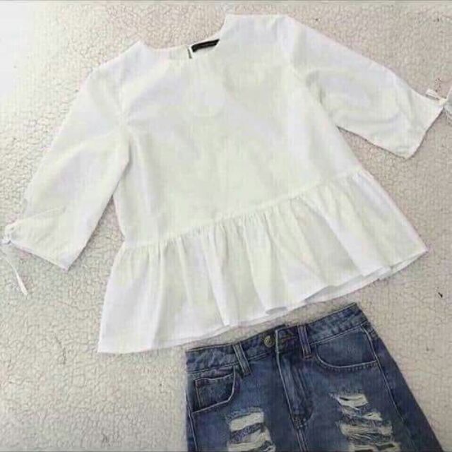 Áo sơ mi nơ tay