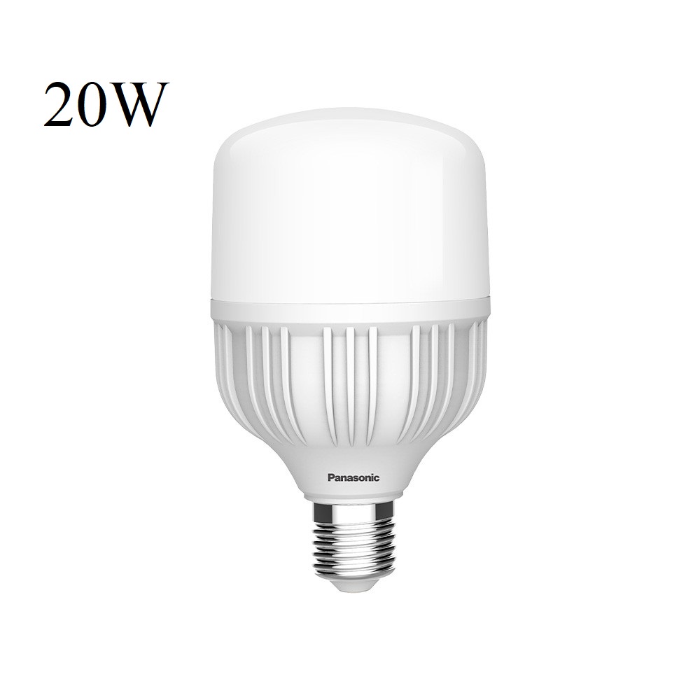 Đèn LED Bulb Trụ Trắng PANASONIC Lotus Series Công suất 20W ánh sáng trắng 6500K Siêu bền Siêu tiết kiệm điệ