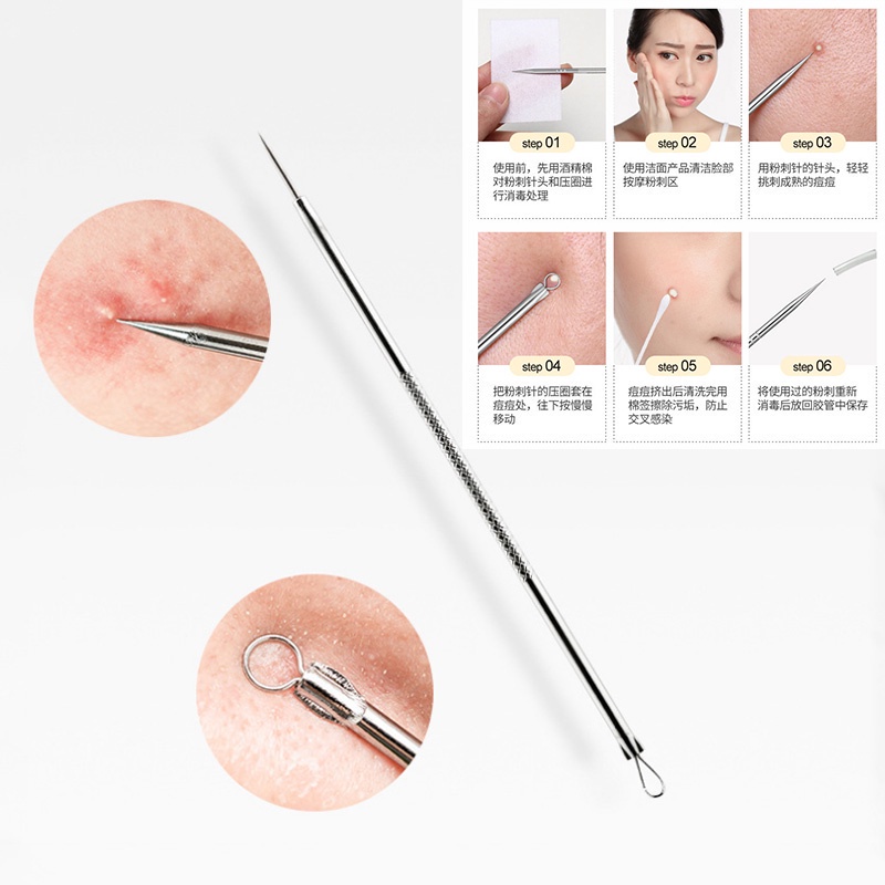 Bộ 5 Dụng Cụ Nặn Mụn Bằng Thép Không Gỉ