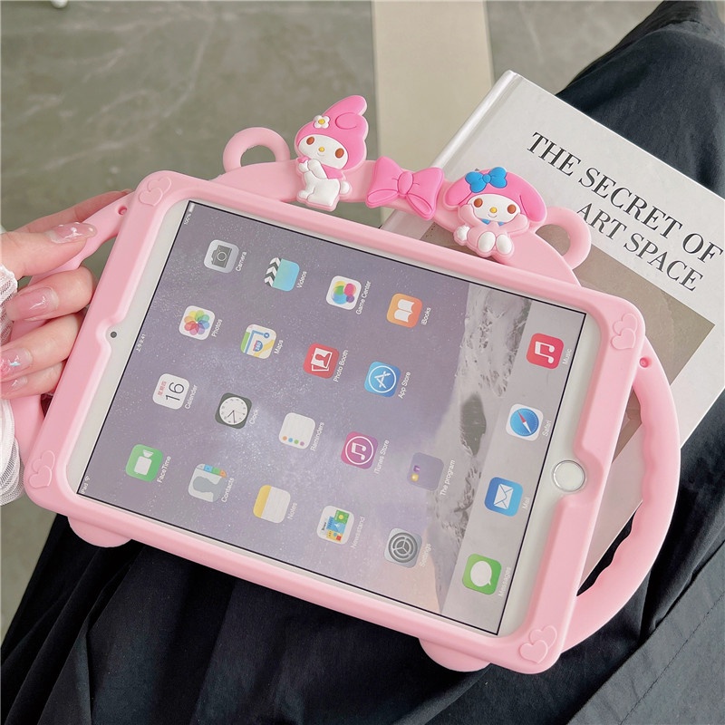 Ốp Máy Tính Bảng Silicone Có Tay Cầm Cho iPad Mini 1 2 3 4 5 6 Air 9.7" 10.2" 5th/6th/7th/8th/9th Gen Pro 10.5" 10.9" 11" 2017/2018/2019/2020/2021