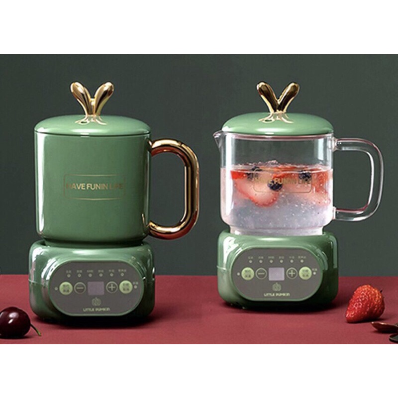 ẤM ĐUN DƯỠNG SINH LITTLE PUMKIN 600ML 360W XANH LÁ