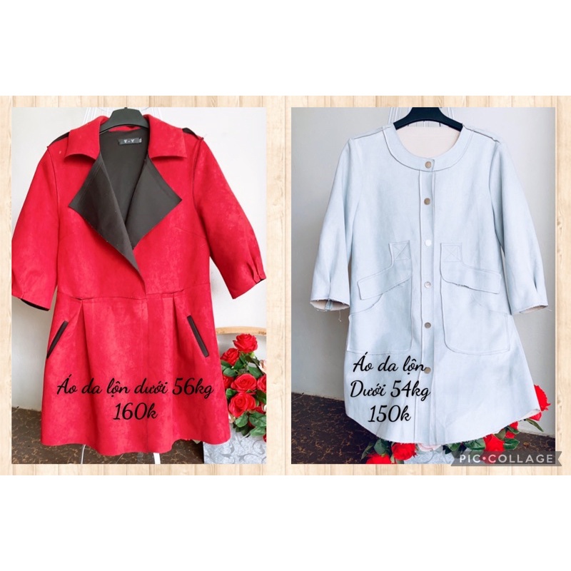 Áo khoác dáng mangto da lộn