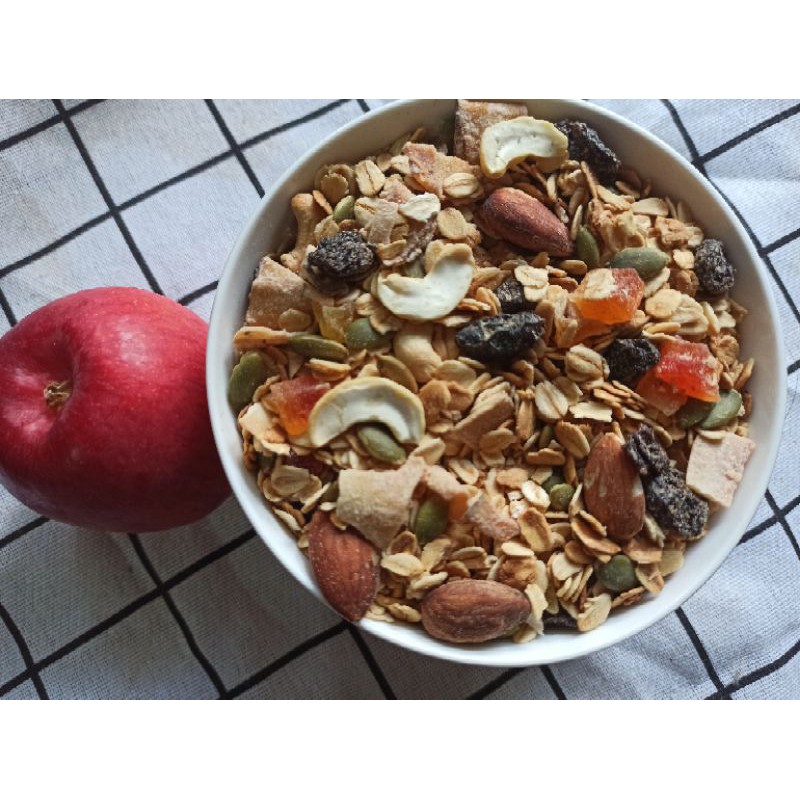 500g Granola Yến Mạch mix 7 loại hạt ăn liền