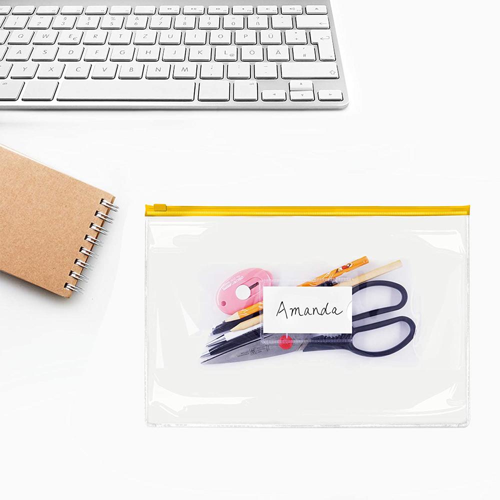 PEWANY Set 24 Túi Đựng Tài Liệu Khổ A4 Trong Suốt Chống Thấm Nước