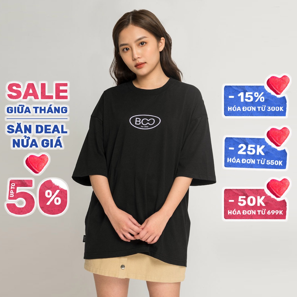 Áo Thun BOO Nam Nữ Unisex Oversize Dáng Rộng 100% Cotton Cao Cấp in hình Logo Trước Ngực Nhiều Màu Sắc