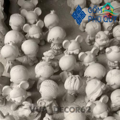 Tượng Tô Màu, Thạch Cao Cho Bé Combo 10 Tượng 7-9cm Cọ Vẽ, Hộp Màu