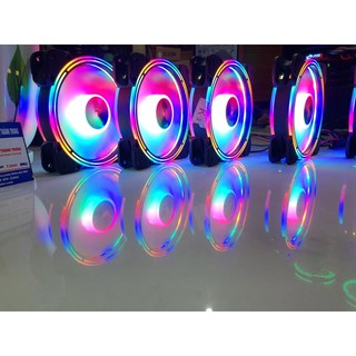 Fan Case Led RGB COOLMOON K2 | K1 | S2 | S3 | X1 | 1 Màu Xanh Dương | 5 Màu - Không Cần Hub 12CM