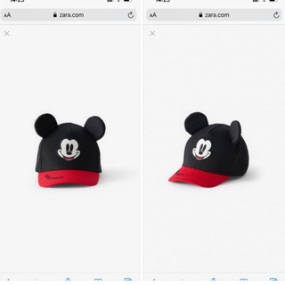MŨ MICKY MOUSE ZARA DƯ XỊN