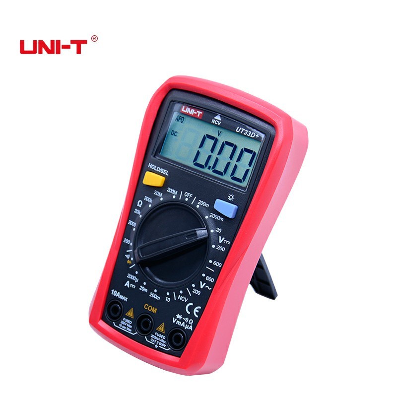 【100%Original Agent】UNI-T UT33A+ UT33B+ UT33C+ UT33D+ Digital multimeter  Tester Voltage Current Meter  600V 10A Resistance Capacitance Meter