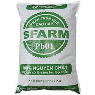 Phân trùn quế nguyên chất Sfarm PB01 5kg