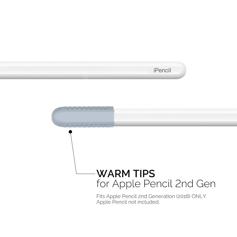 Bộ 3 Đầu Chống Sốc Đầu Bút Cho Apple Pencil 2 Hiệu Aha Style