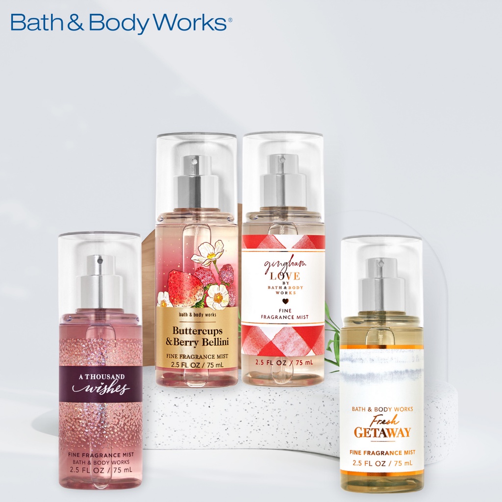 MINI TRAVEL SIZE 75ML - XỊT THƠM BODY MIST TOÀN THÂN BATH & BODY WORKS  SIZE DU LỊCH CHÍNH HÃNG