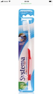 Bàn chải đánh răng systema-Rerular nhật bản