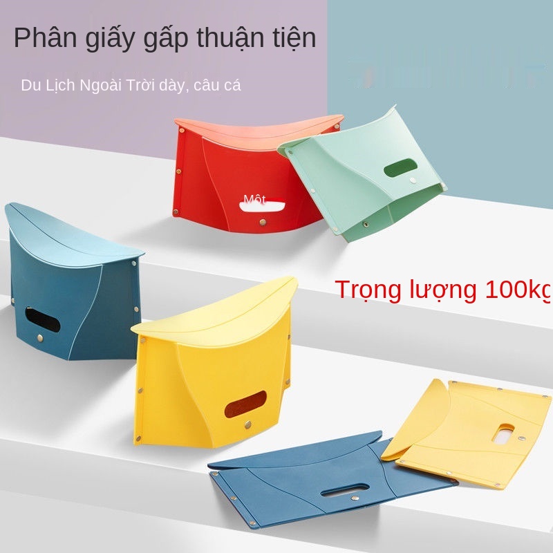 Ghế Xếp Bằng Nhựa Siêu Mỏng Tiện Dụng Mang Đi Du Lịch Dễ mang theo, chắc chắn và bền