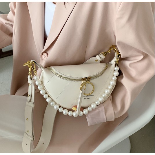Túi bao tử đeo bụng LONAKENG SHOP - túi đeo bụng dây ngọc có dây đeo chéo cực chất Siêu bền đẹp