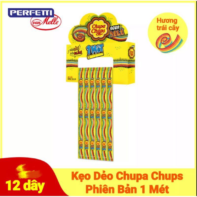 Hộp Kẹo Chupa Chups Sour Belt 12 Thanh x 1m