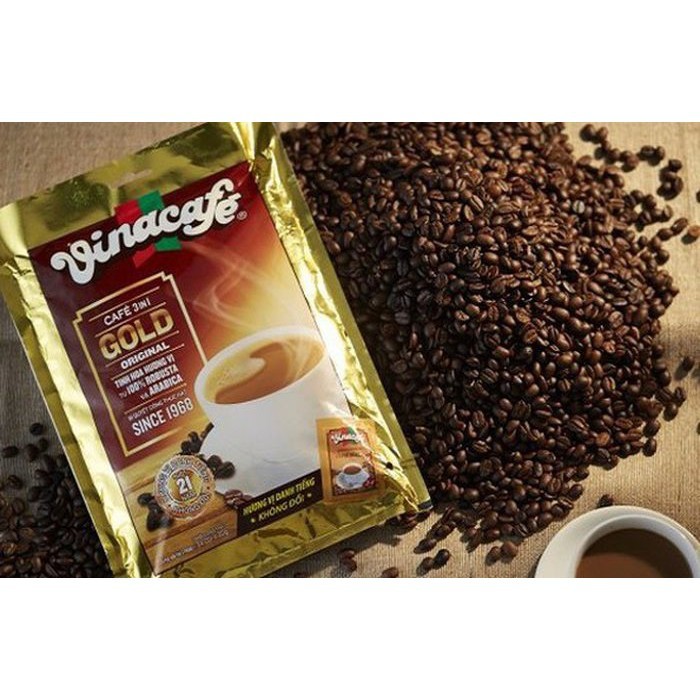 Cà Phê Sữa Hòa Tan Vinacafe Gold Original Bịch 40 gói * 20G