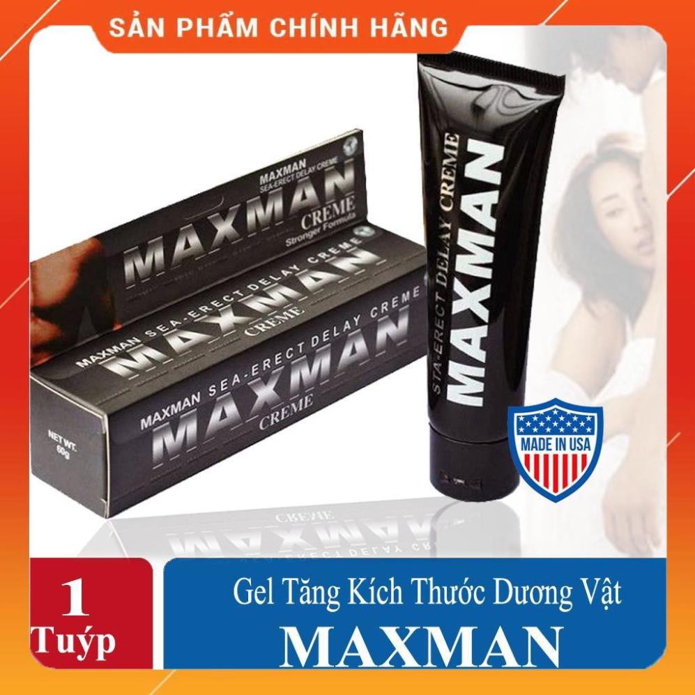 [HÀNG USA] Gel Maxman 60ml bôi trơn tăng kích thước, kéo dài thời gian quan hệ