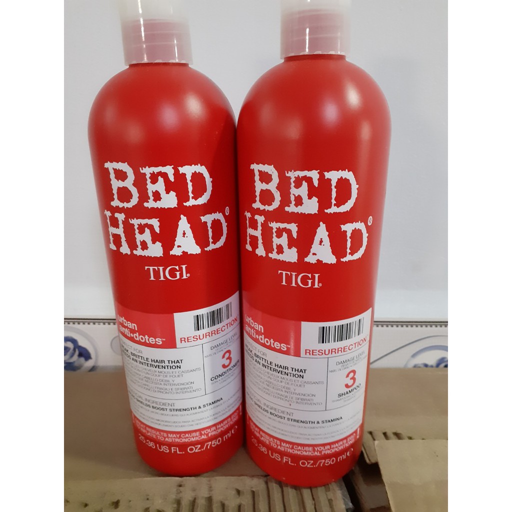 [Lẻ Dầu Gội Hoặc Xả] 750ml Dầu Gội Tigi Bed Head Số 3 Dành Tóc Hư Tổn