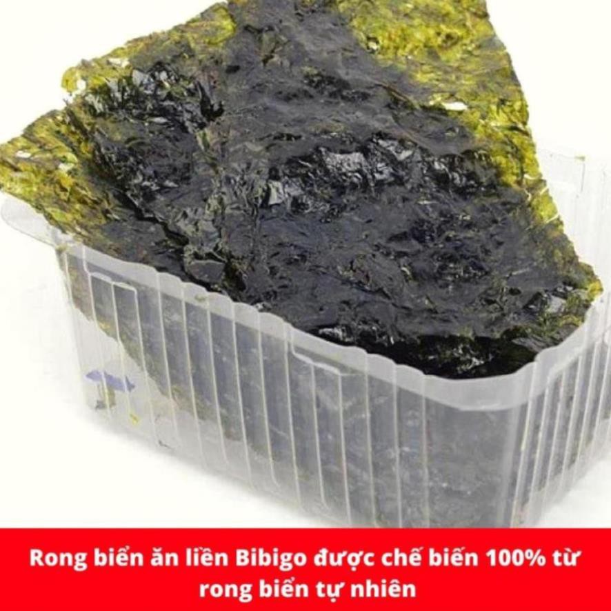 hàng sẵn ( LỐC 3 GÓI ) RONG BIỂN ĂN LIỀN VỊ WASABI BIBIGO GÓI 5G hot