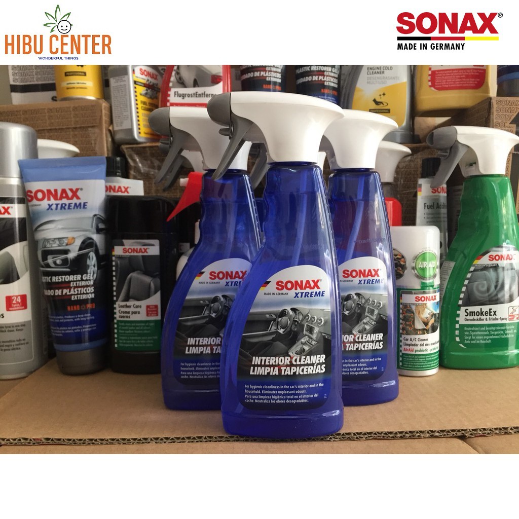 Dung Dịch Làm Sạch Khoang Nội Thất Xe Xtreme Có Khử Mùi SONAX Xtreme Interior Cleaner 221241 (500ml) Hàng Đức Chính Hãng