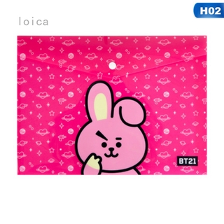 Túi Đựng Tài Liệu In Hình Nhân Vật Bt21 Bts Đáng Yêu