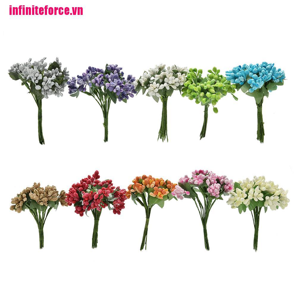 Bộ 12 Bông Hoa Mini Trang Trí Đa Năng