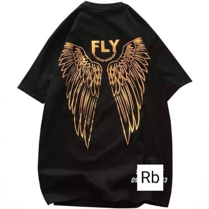 [SIêu phẩm 2022] Áo Thun Đôi Cánh FLY Ánh Gương Vàng - Zadola fashion