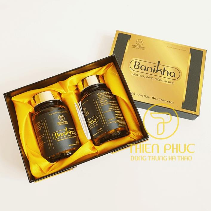 Đông trùng hạ thảo viên nang  banikha Thiên Phúc hộp 60 viên - Hỗ trợ bảo vệ sức khỏe