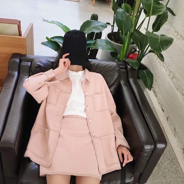 Set Áo khoác + Chân váy ulzzang