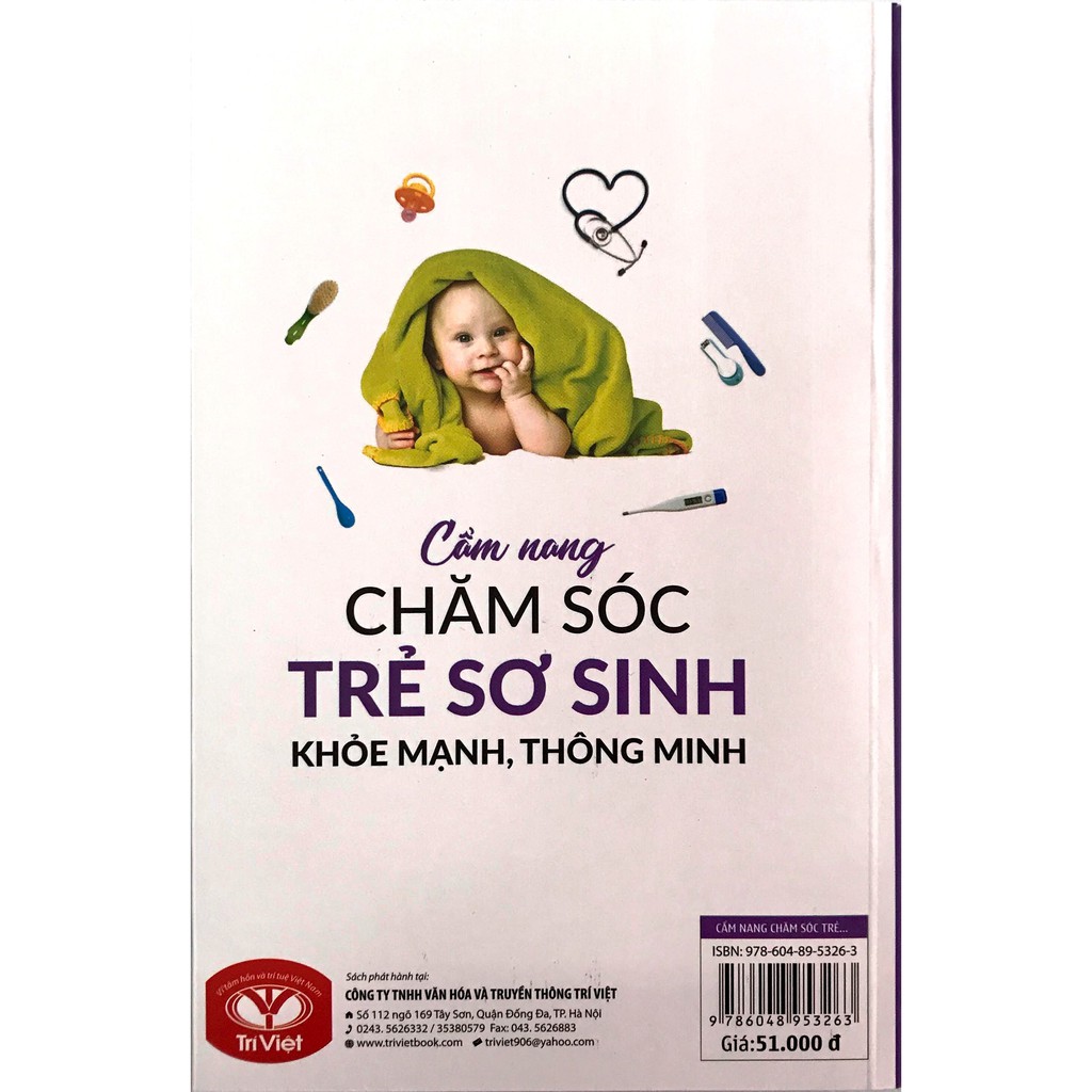 Sách - Cẩm Nang Chăm Sóc Trẻ Sơ Sinh Khỏe Mạnh, Thông Minh