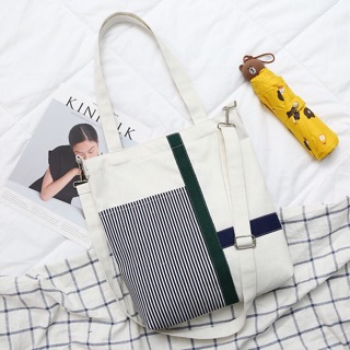 Túi tote phối sọc Living