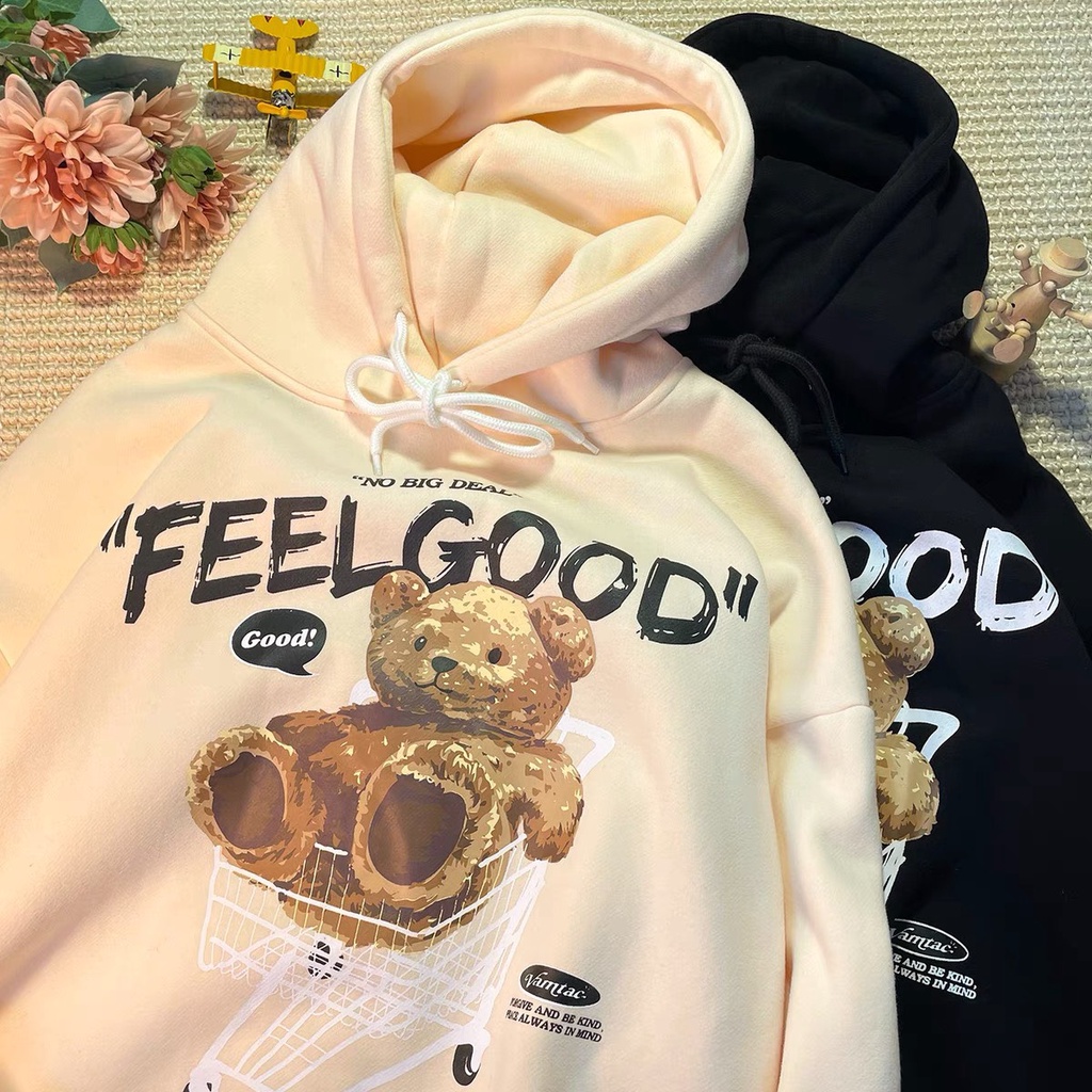 Áo hoodie nam nữ unisex, áo khoác hoodie nỉ bông mặc đôi dáng rộng freesize