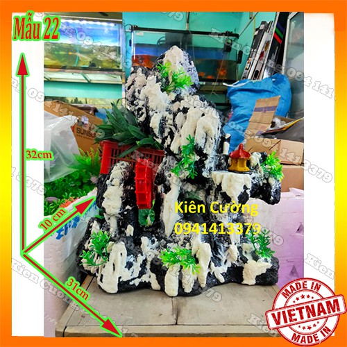 Mô Hình Núi- Hòn non Bộ - Trang Trí Bể cá (Mẫu 22).