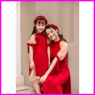 Áo dài cách tân lụa tây thi tay phồng cách điệu bé gái AD04 (hàng thiết kế)