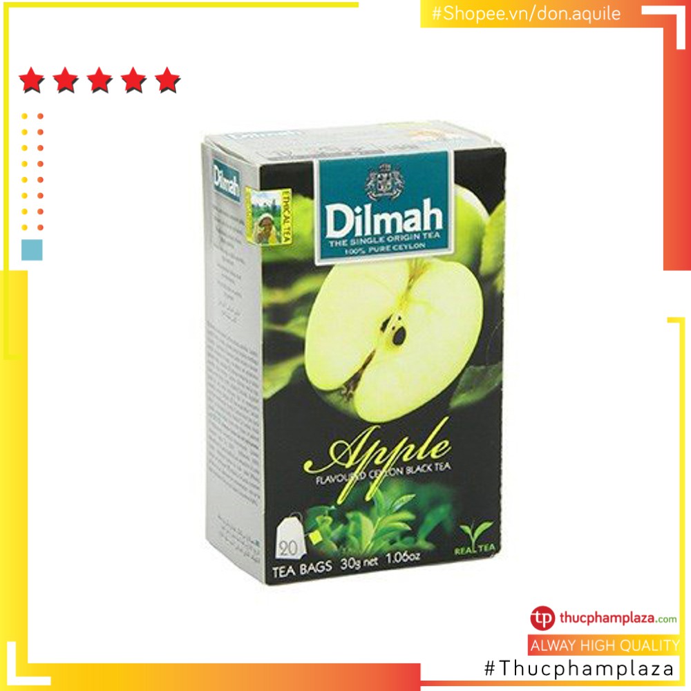 Trà vị táo hiệu Dilmah hộp bé 30g 20 túi lọc