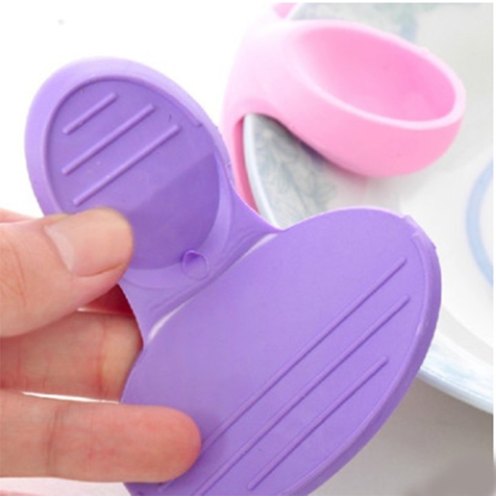 Dụng cụ miếng bắc nồi lót tay silicon cách nhiệt chống bỏng cầm bát đĩa hình bươm bướm cao cấp youngcityshop 30.000