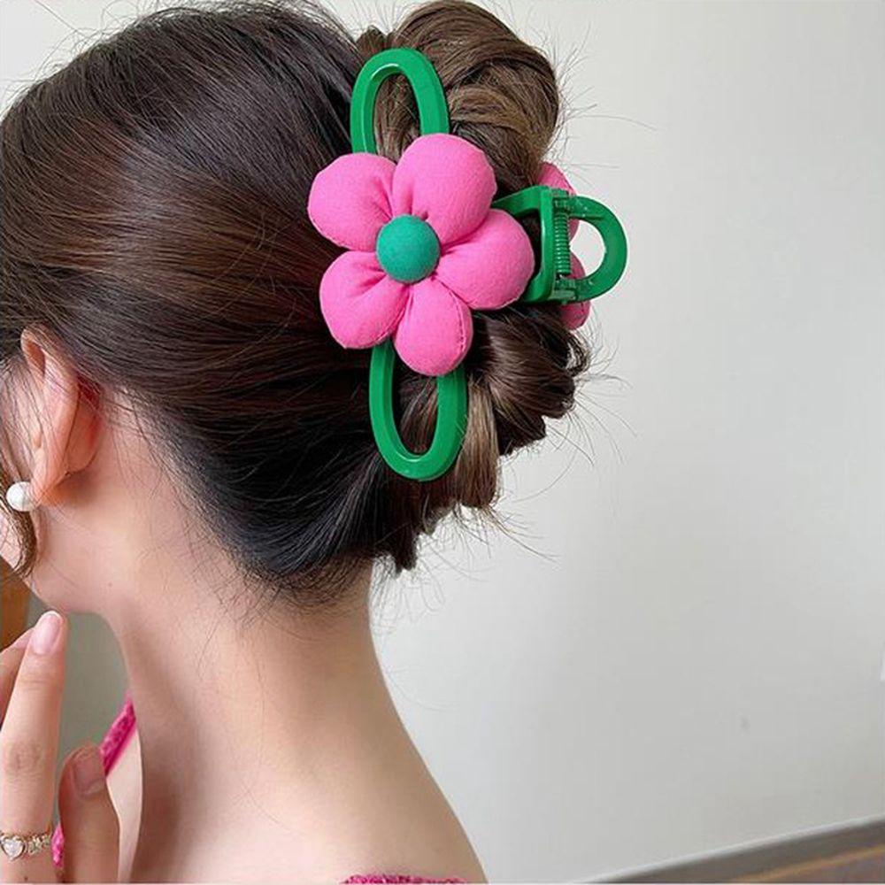 Kẹp Tóc Hình Cá Mập Rỗng Đính Hoa Lấp Lánh Ngọt Ngào Cho Nữ