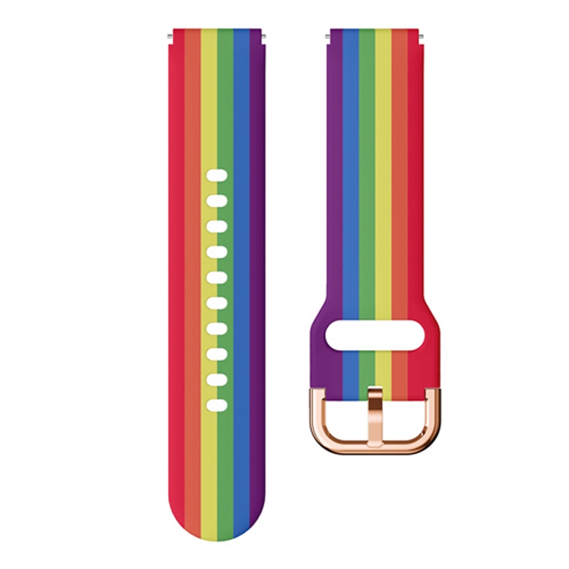 Dây Đeo Silicon 18mm 20mm 22mm Cho Đồng Hồ Thông Minh Garmin Vivomove 3s Active S Galaxy Watch4 3 Active 2 S3