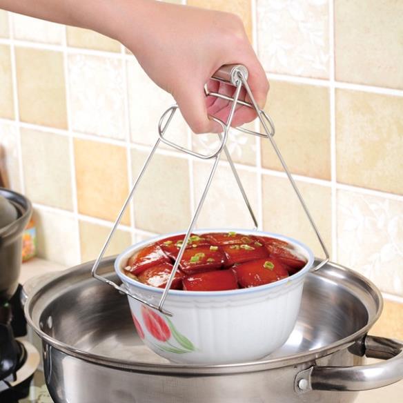 Kẹp Gắp Bát Đĩa Chống Nóng, Kẹp Bắc Xoong Nồi Tránh Bỏng Tay