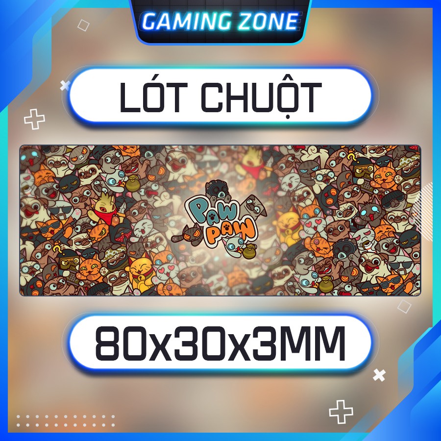 Miếng lót chuột cỡ lớn, bàn di chuột chơi game 80x30x3 chống trượt siêu bền siêu đẹp