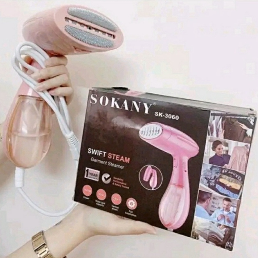 [FREESHIP] Bàn Ủi Hơi Nước Cầm Tay SoKaNy SK-3060 Công Suất 1500W Mẫu Mới 2022
