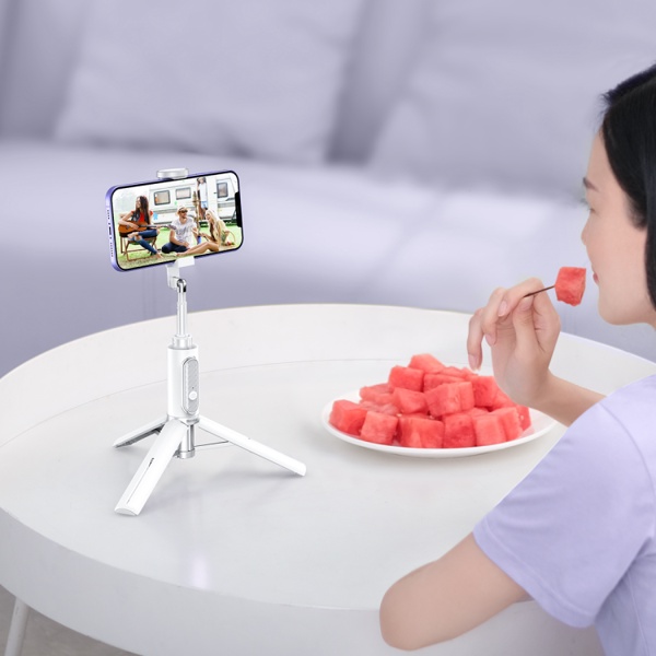 Baseus -BaseusMall VN Gậy selfie tích hợp nút chụp bluetooth LVN006 Baseus Traveler Bluetooth Tripod Selfie Stick