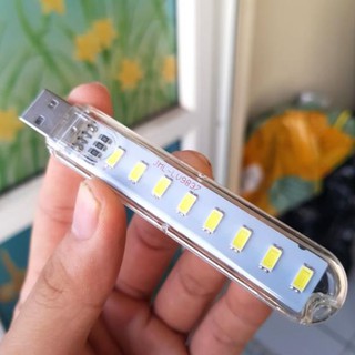 Đèn usb trong suốt 8 led siêu sáng