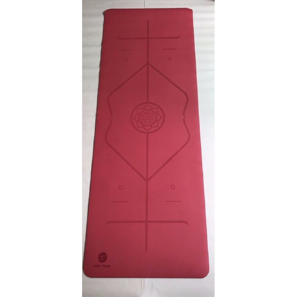 Thảm yoga pido định tuyến 5mm PU Cao Cấp (tặng túi xịn)