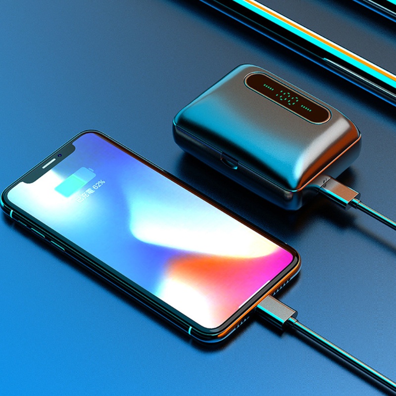 Tai Nghe Thể Thao Không Dây zzz H60 Kết Nối Bluetooth Âm Thanh Nổi Có Micro Kèm Hộp Sạc Chất Lượng Cao