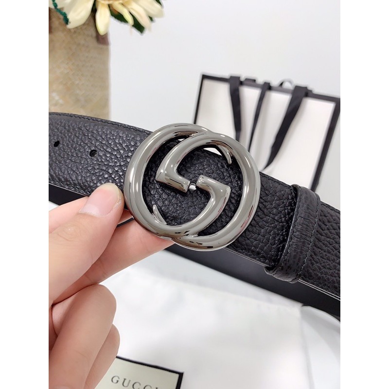 Dây lưng, Belt mặt Logo Gucci GG GC chất liệu da thật thời trang cao cấp