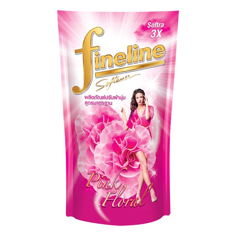 Nước Xả Vải Fineline Softener Pink Floral Thái Lan 580 ml